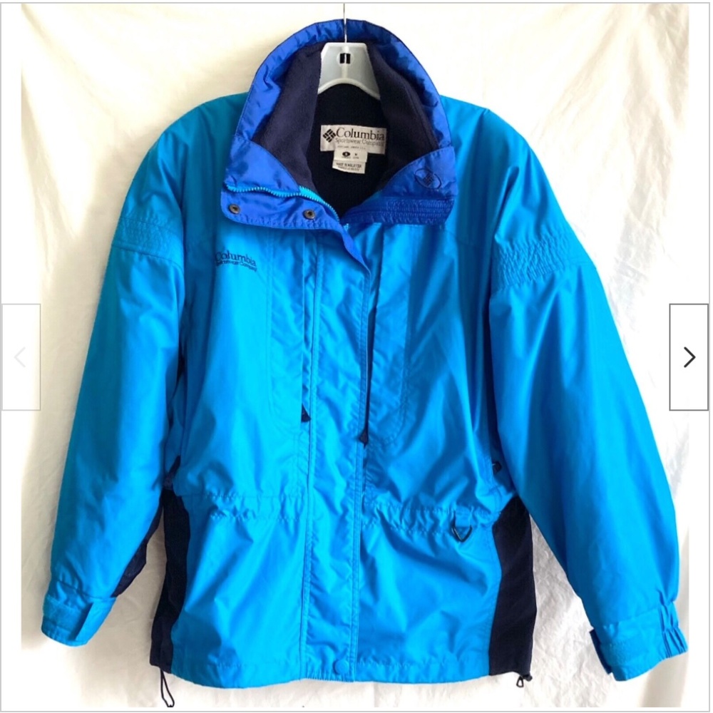 Vintage Columbia Jacket Coat Womens Size Small Liberty Ridge 3 in 1 Teal